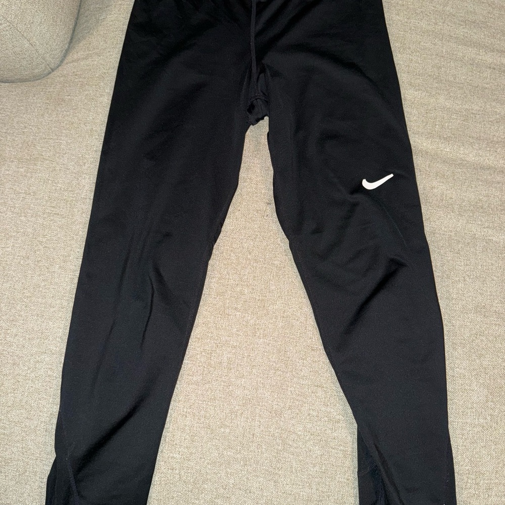 Nike Black Leggings with White Logo